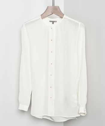 Uterque Silk blouse with press-studs