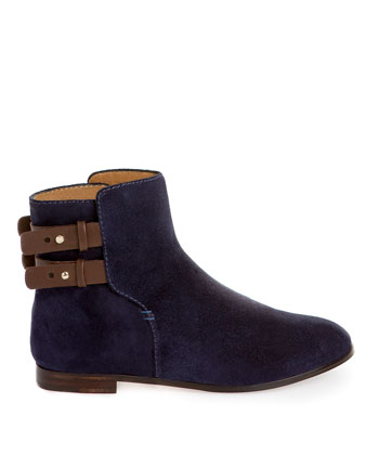 Uterque Flat combined ankle boot