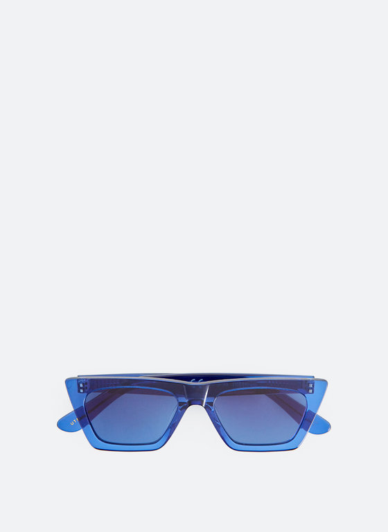 blue sunglasses