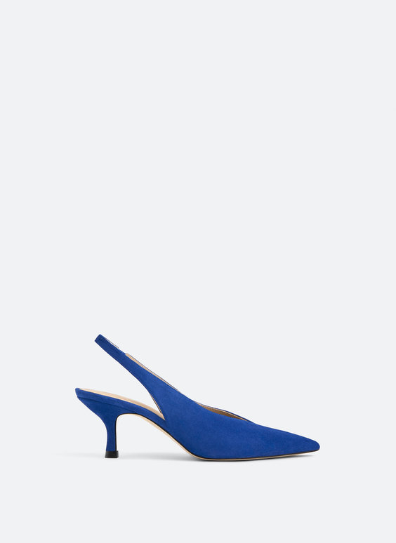 cobalt blue slingback shoes