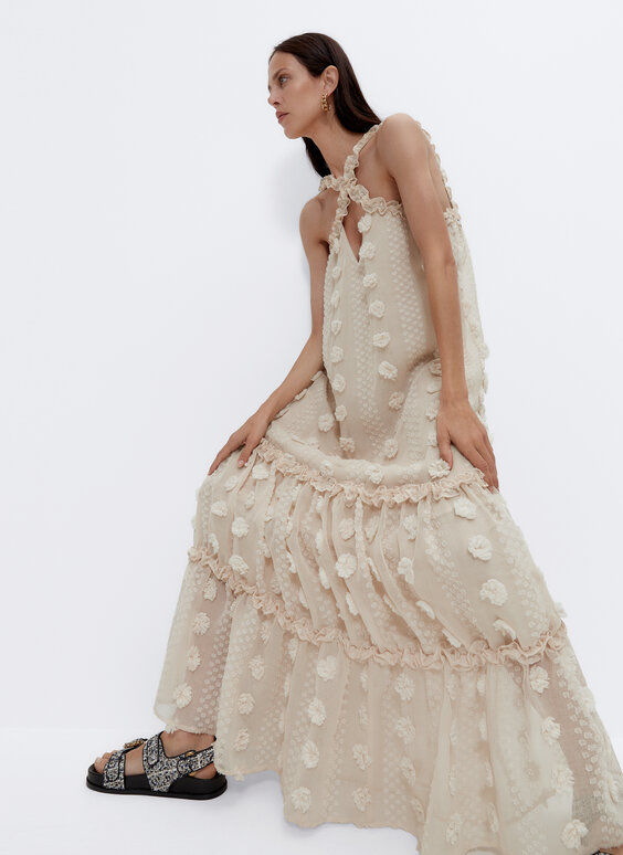 Acquisto \u003evestido blanco largo uterque Grande vendita - OFF 63%