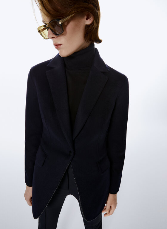 Contrast nylon and wool blazer - NEW IN - New In - Uterqüe Kazakhstan