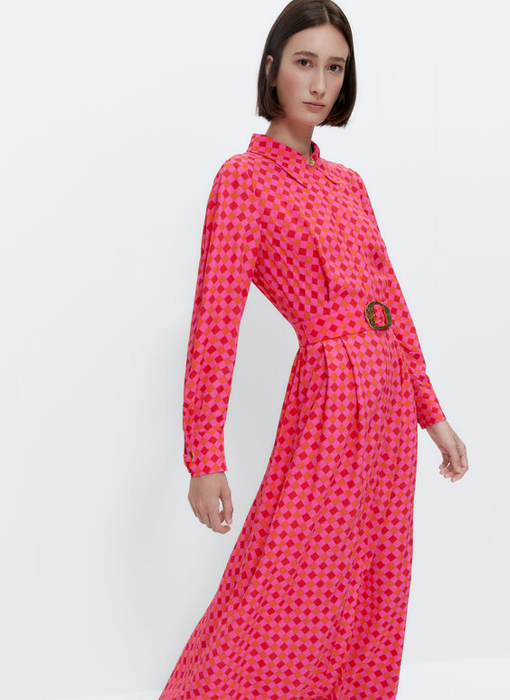 uterque pink dress