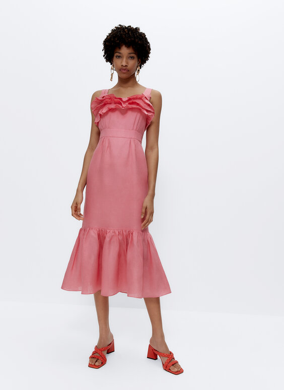 uterque pink dress