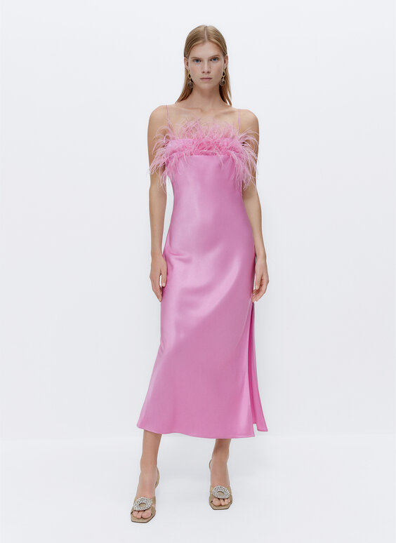 uterque pink dress