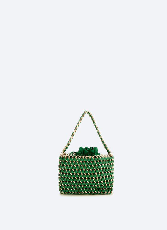 Bag with braided chain