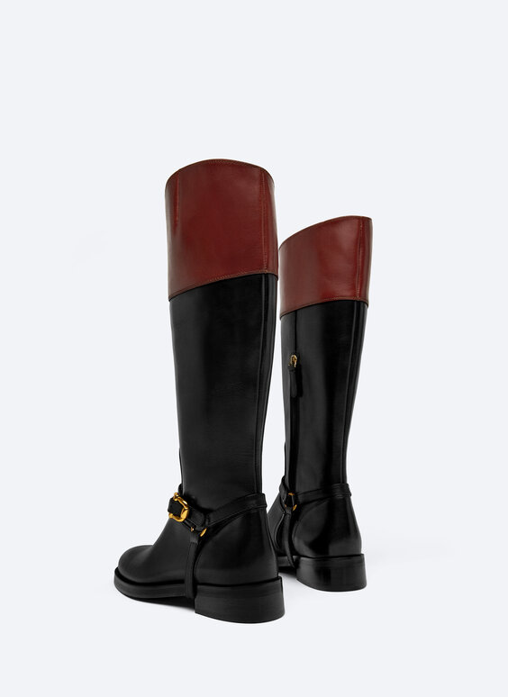 flat riding boot