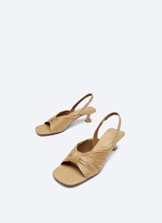 Raffia Heeled Sandals View All Footwear Uterque Canada