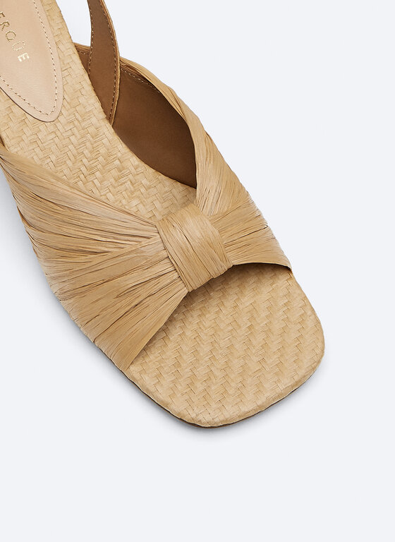 Raffia Heeled Sandals View All Footwear Uterque Canada